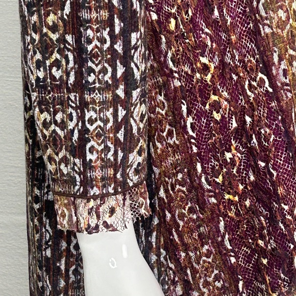 Multiples Geometric Print Top Multicolor Size 1X Pullover Shirt Women's - Picture 11 of 16